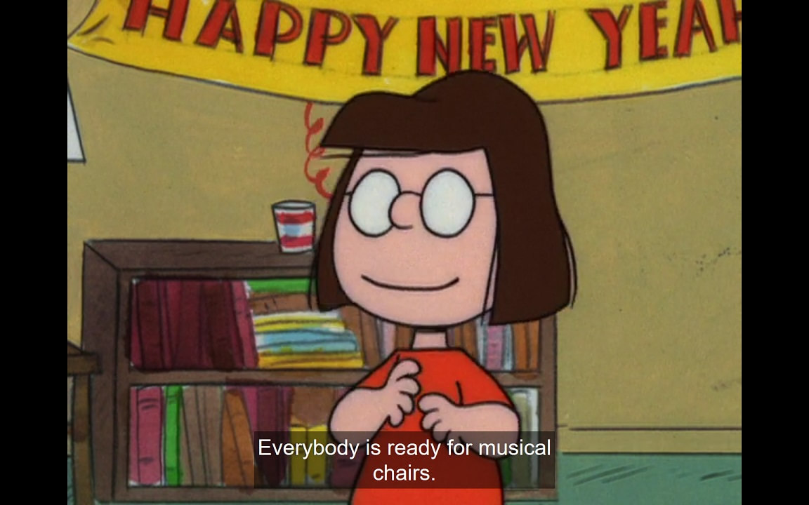 Marcie: Everybody is ready for musical chairs.
