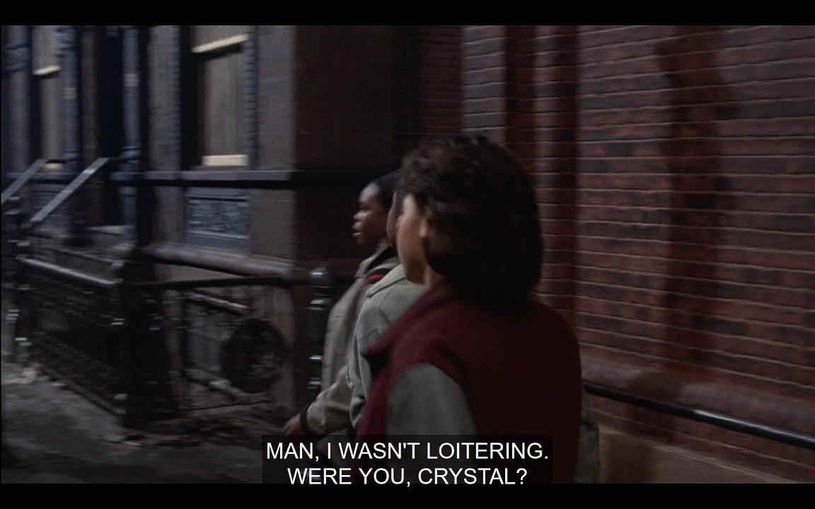 Ronette: Man, I wasn't loitering. Were you, Crystal?