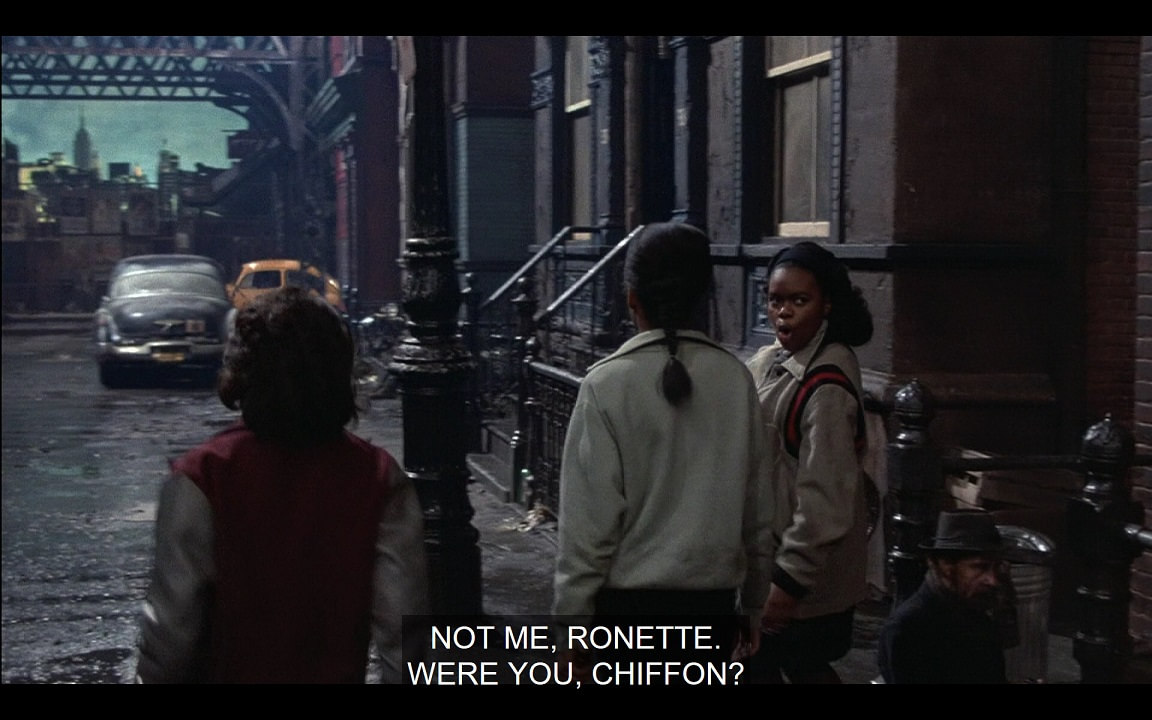 Crystal: Not me, Ronette. Were you, Chiffon?