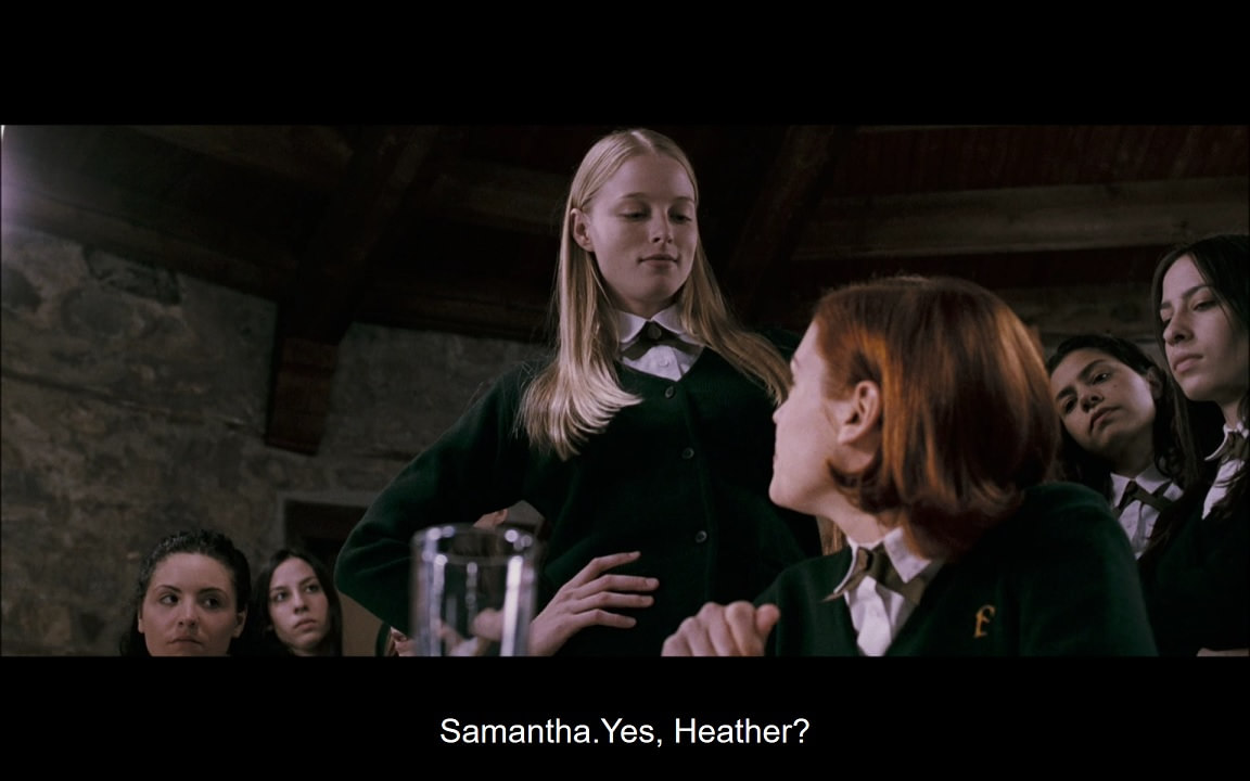 Heather: Samantha. Samantha: Yes, Heather?