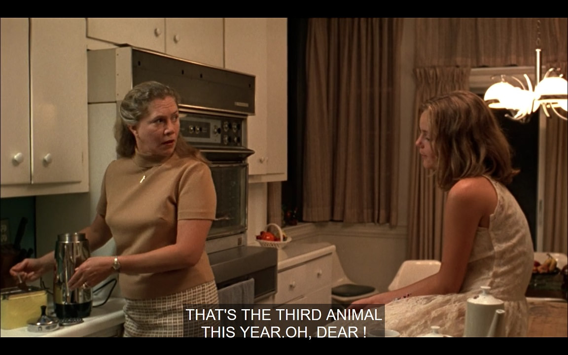 Mrs. Lisbon: That's the third animal this year. Oh, dear!
