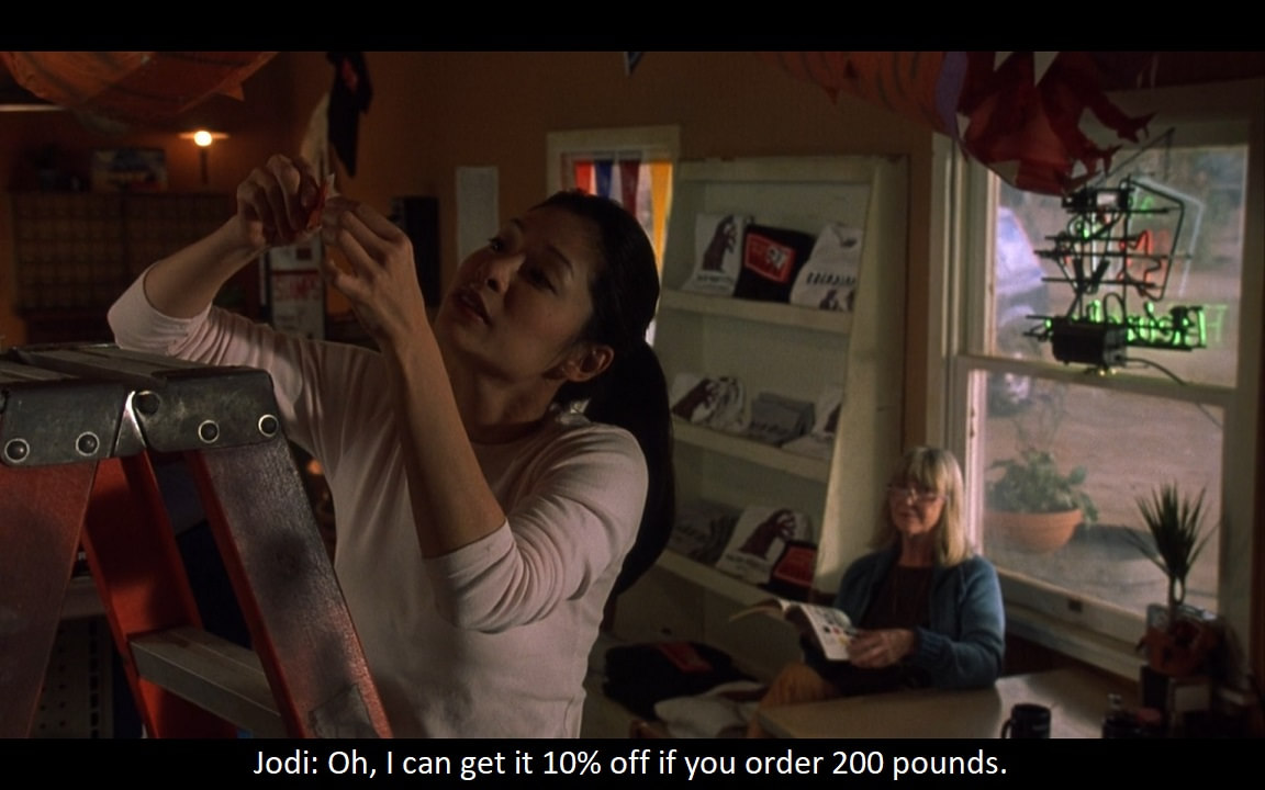 Jodi: Oh, I can get it 10% off if you order 200 pounds.